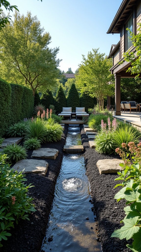 stunning water feature backdrop