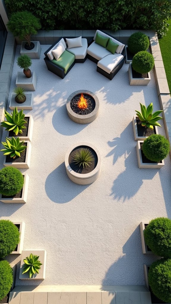 stylish low maintenance outdoor retreat