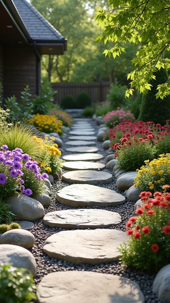 stylish stone border enhancements
