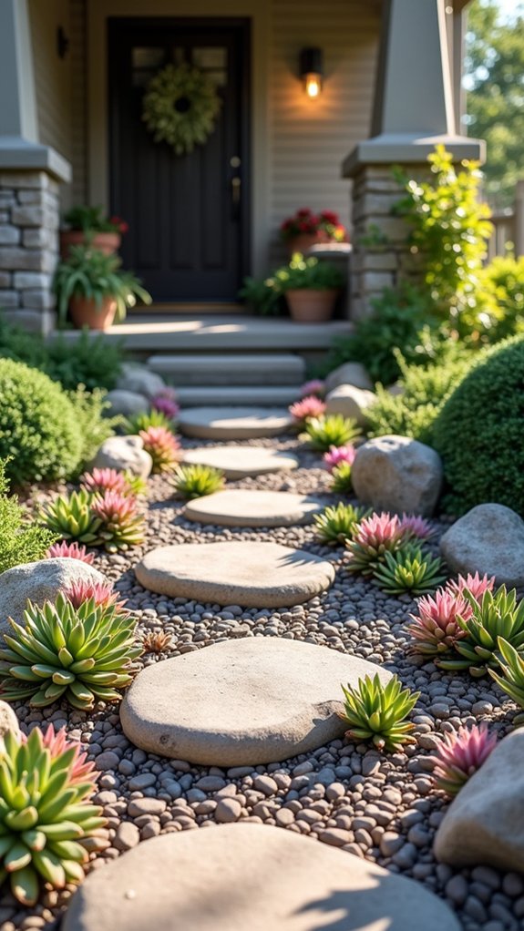 succulent rock garden design