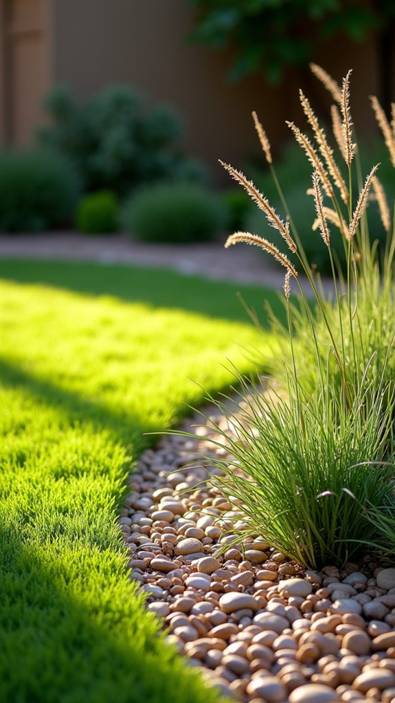 sustainable decorative pebble mulch