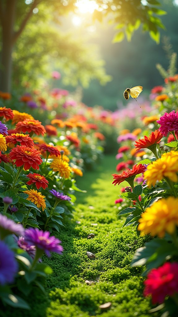 sustainable vibrant garden mulch