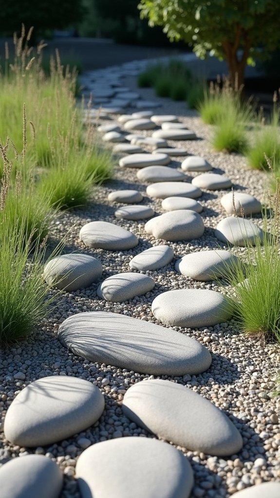textured rock landscaping beauty