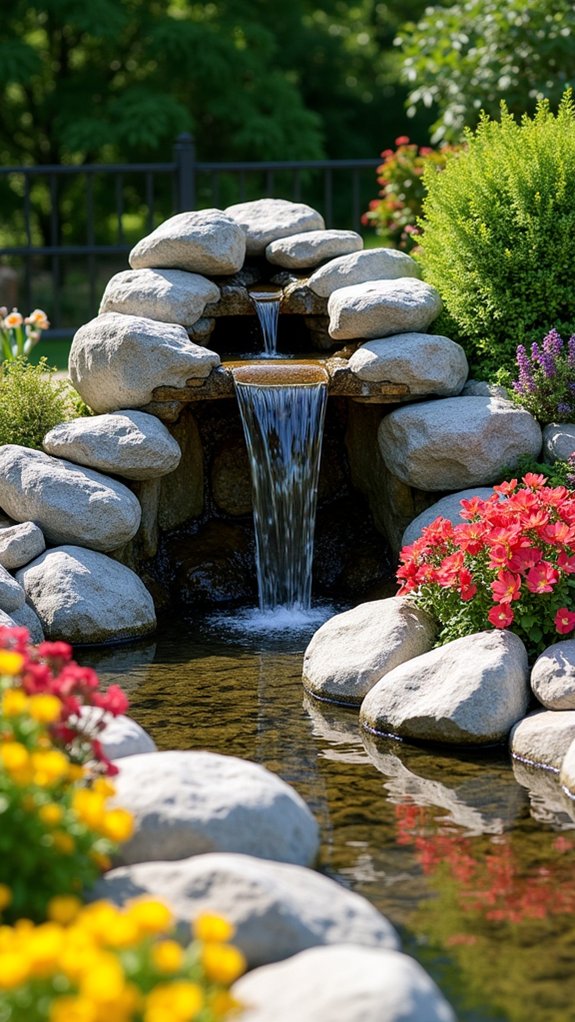 tranquil garden water feature