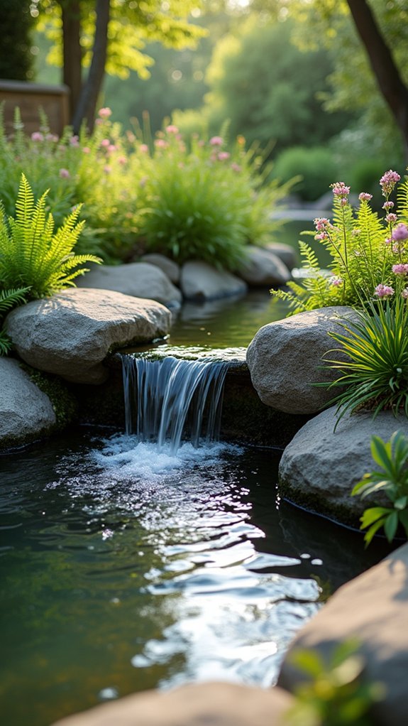 tranquil natural pond design