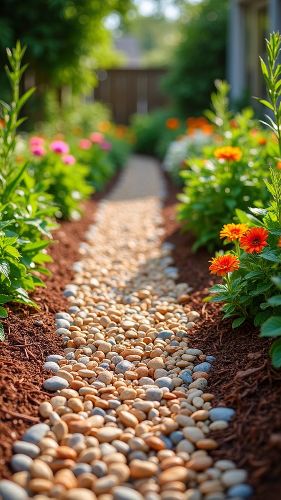 transform garden with pebbles