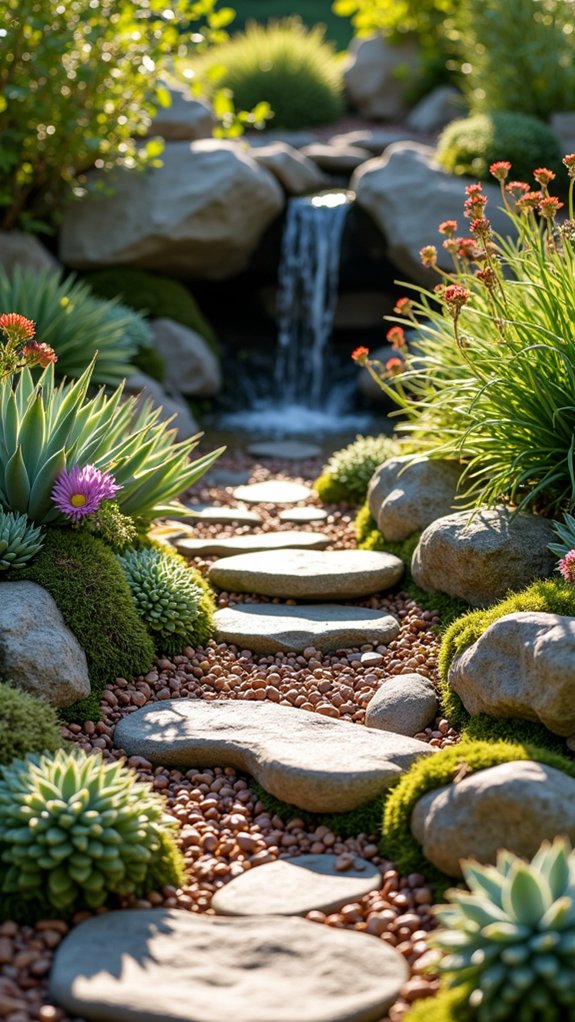 transform space with rocks