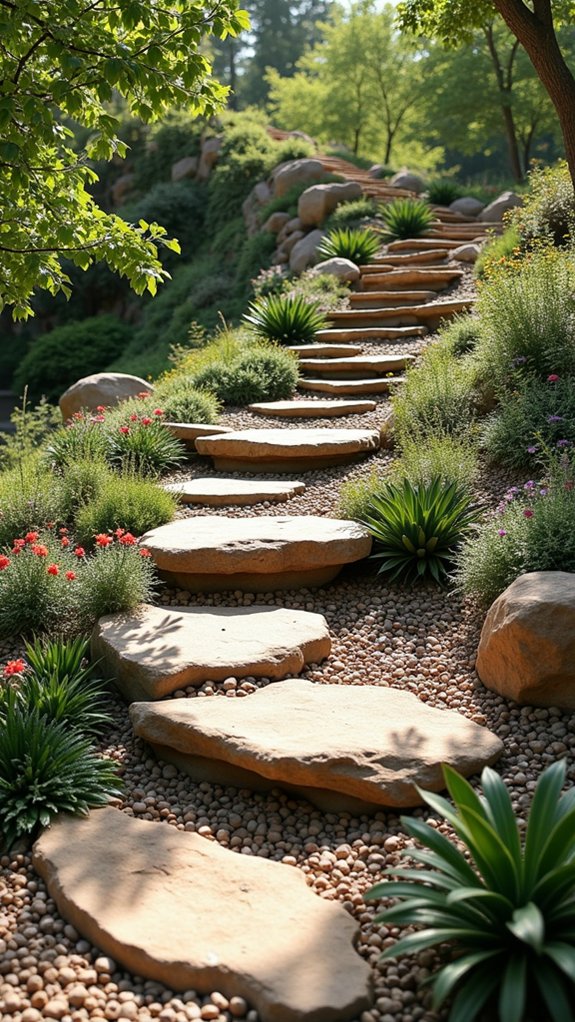 transformative sloped garden design