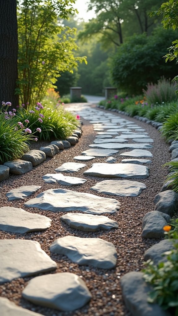 transformative stone driveway borders