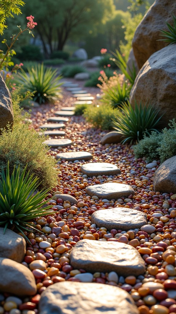 unique stone garden borders