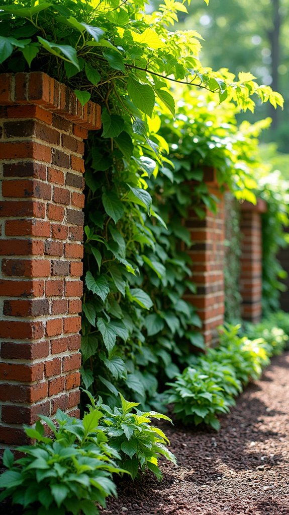 vertical gardens with bricks
