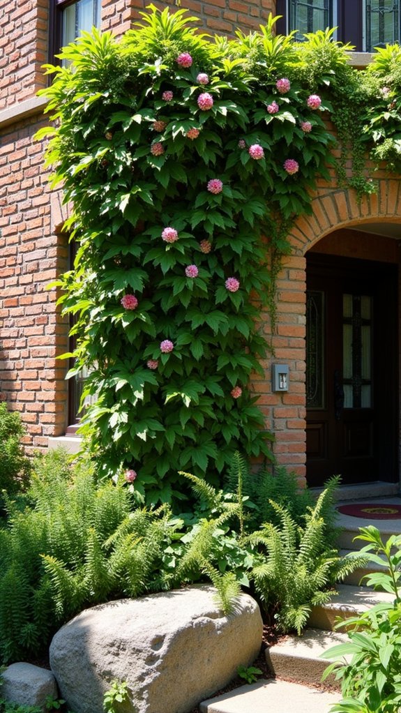 vertical gardens with rocks