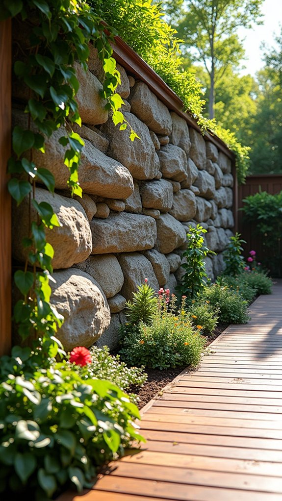 vertical rock garden design