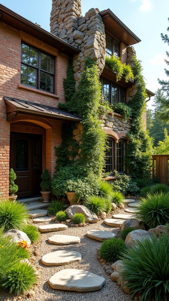 vertical rock garden design