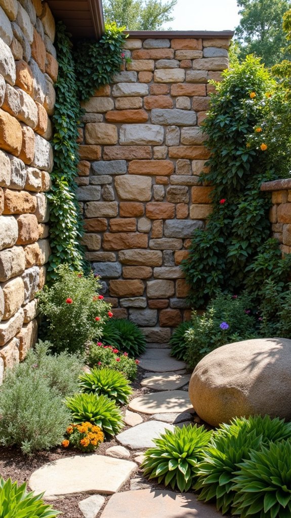 vertical rock wall aesthetics