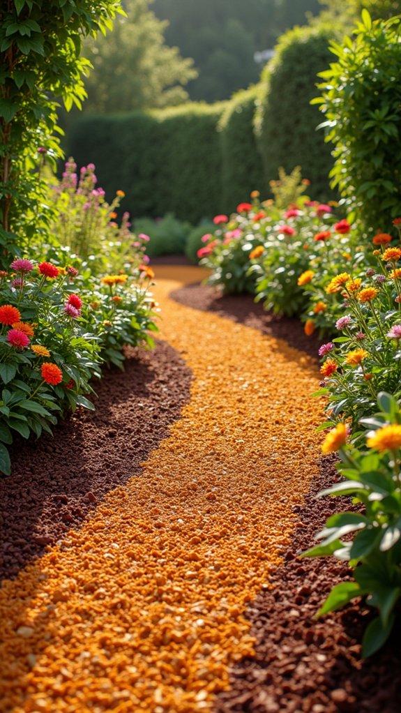 vibrant colored mulch options