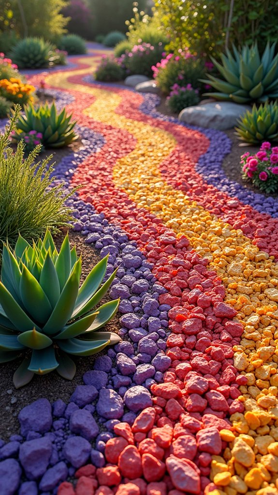 vibrant colorful rock designs
