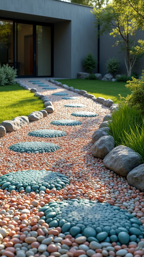 vibrant easy maintenance garden pathways