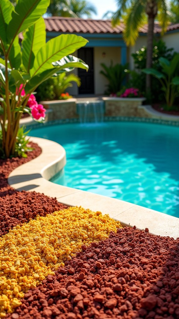 vibrant mixed mulch oasis