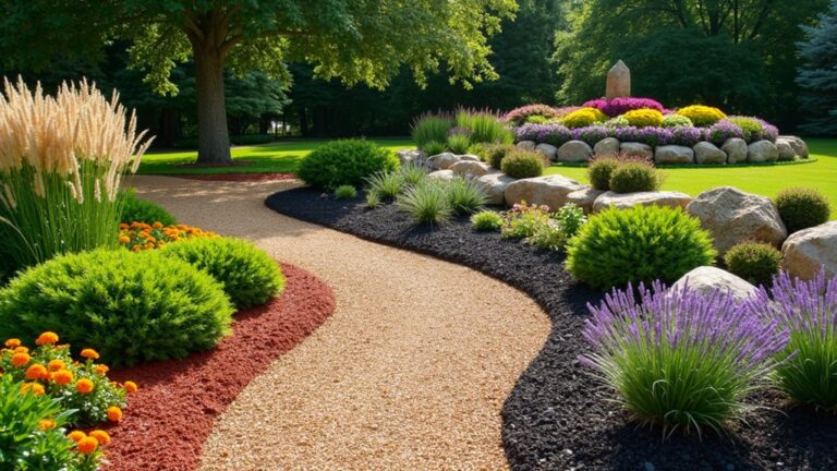 vibrant mulch landscaping designs
