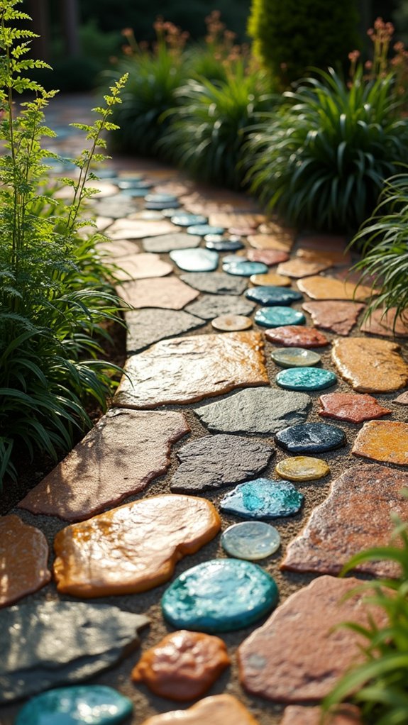 vibrant outdoor mosaic artistry