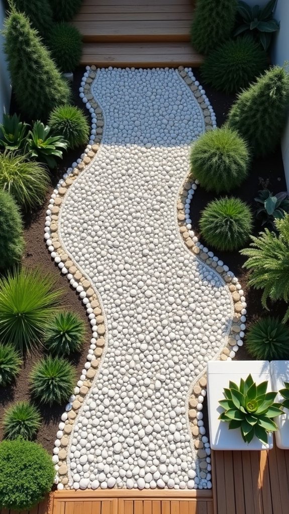 vibrant pebble mosaic creations