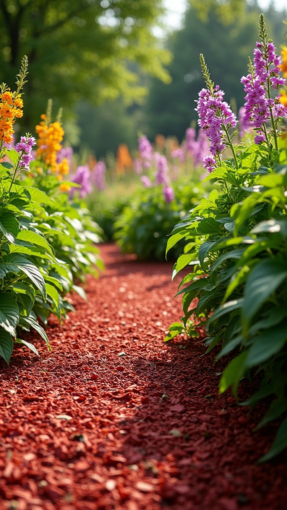 vibrant perennial flowers contrast