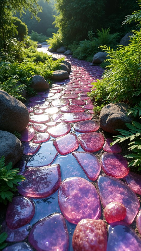 vibrant quartz garden pathways