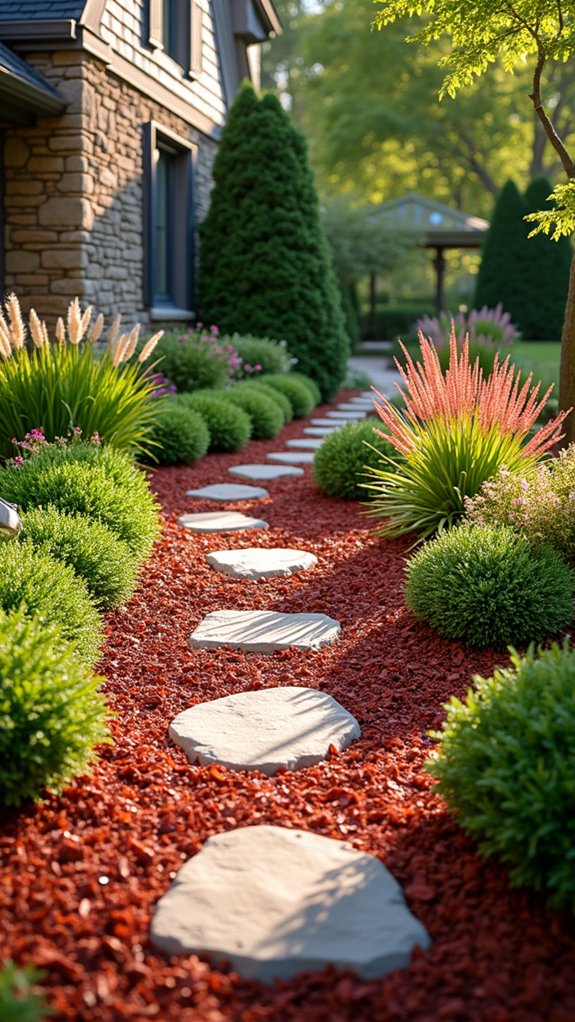 vibrant red mulch benefits