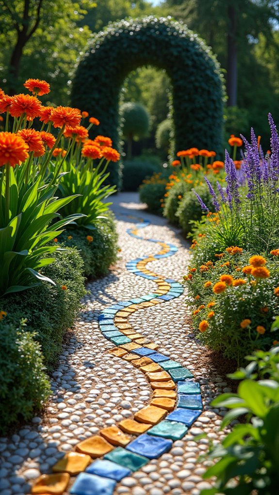 vibrant stone garden designs