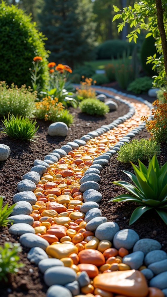 vibrant stone garden pathways