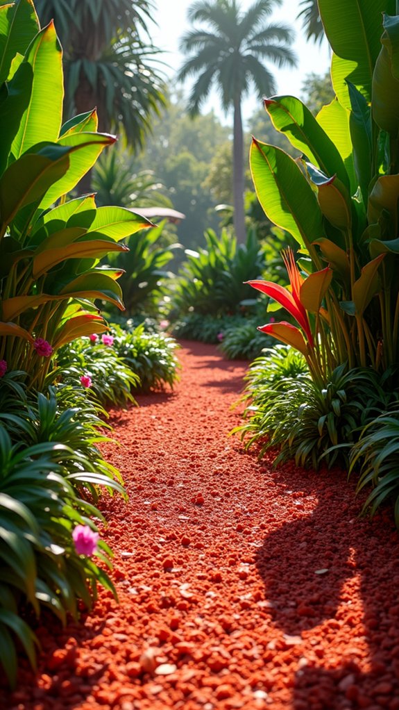 vibrant tropical garden oasis