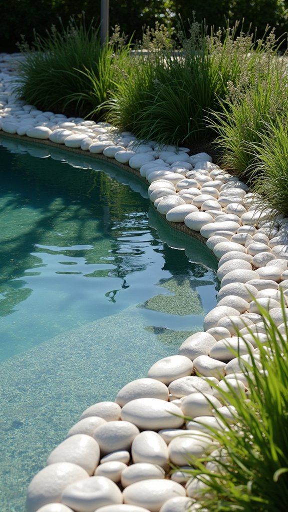 white pebbles enhance serenity