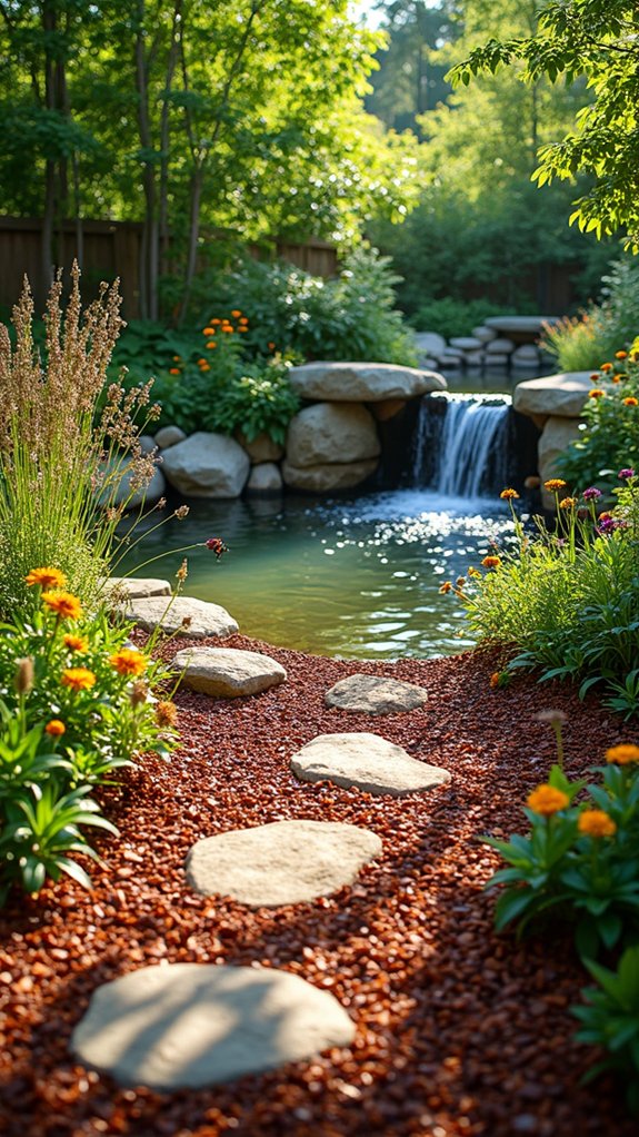 wildlife friendly organic mulch area