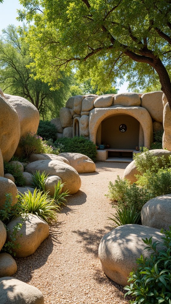 wildlife friendly rock garden