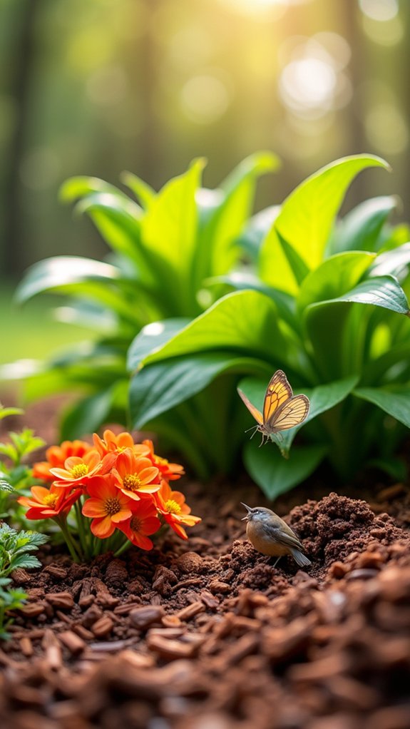 wildlife supportive garden mulch