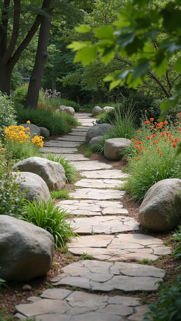 artistic boulder garden arrangements