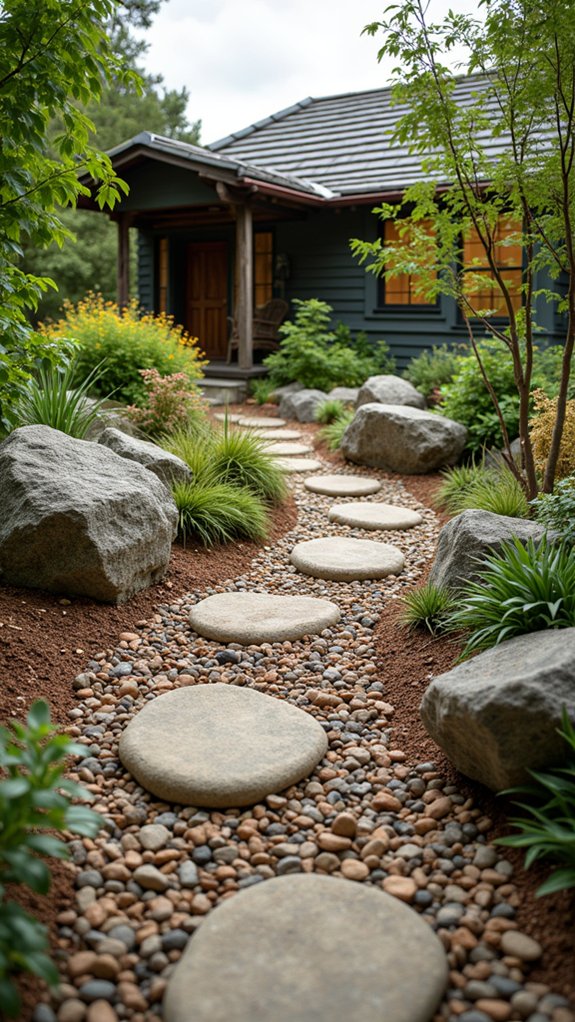 beautiful low maintenance rock garden