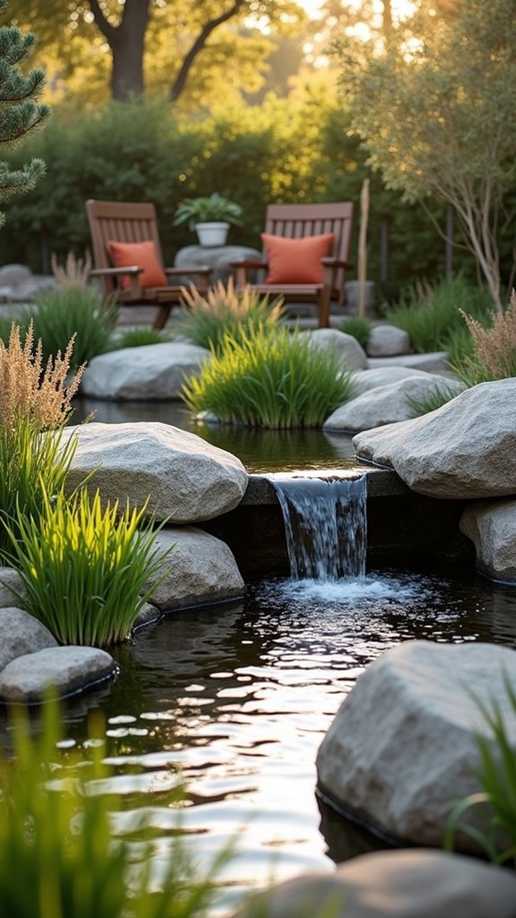 boulder accented water features