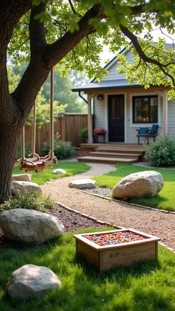 boulder features for play