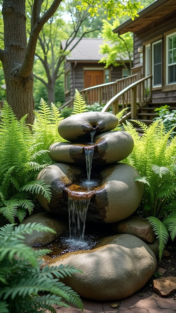boulder fountain serene retreat