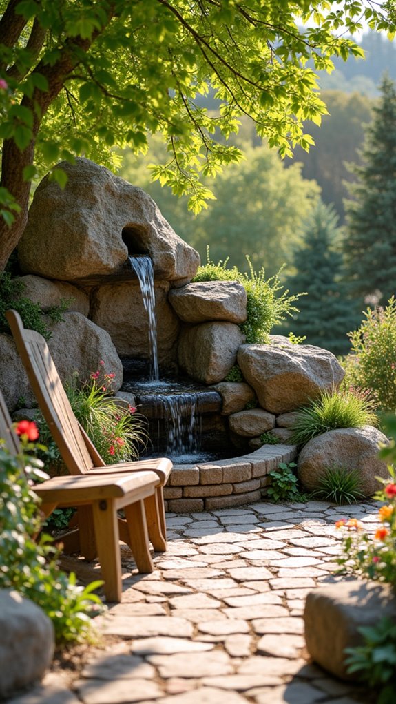 boulder fountain soothing atmosphere