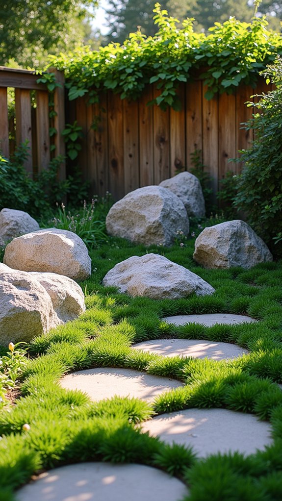 boulder ground cover aesthetic