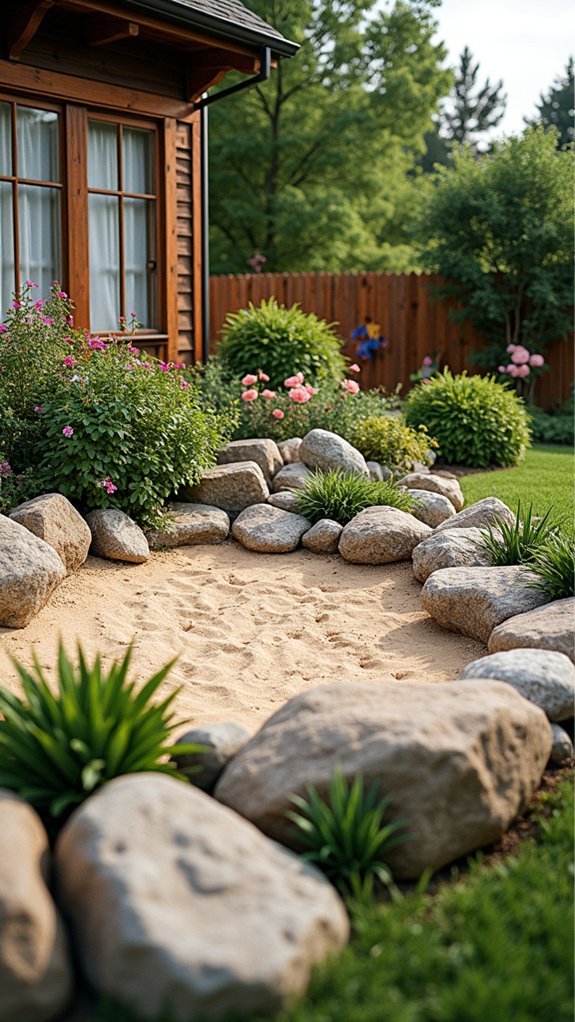 boulder sandbox enhances playtime