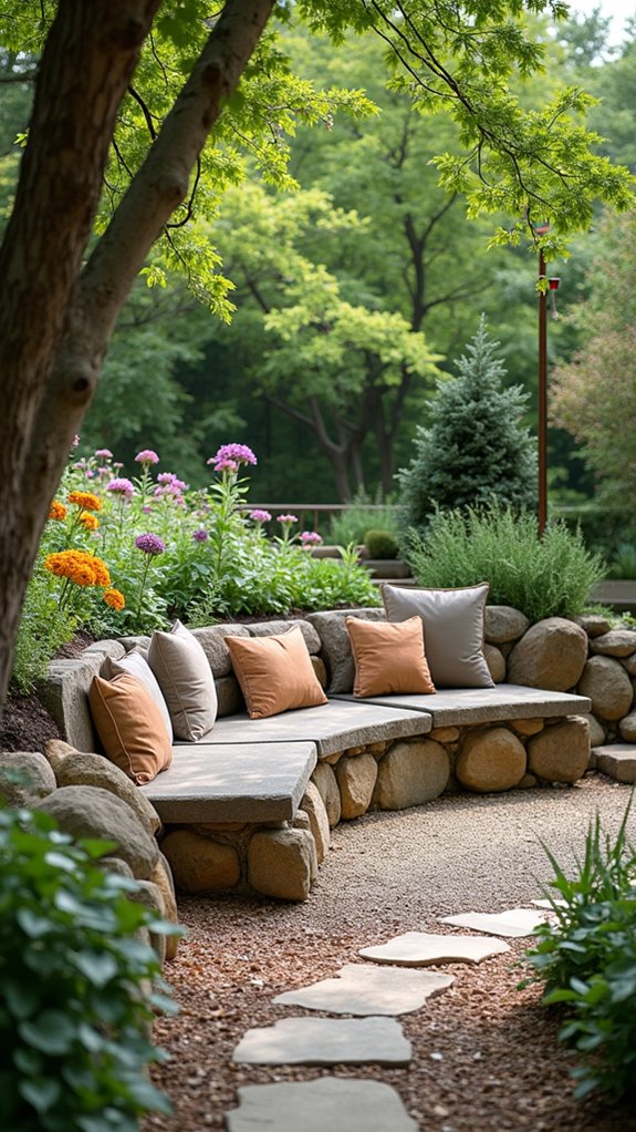 boulder wall cozy seating