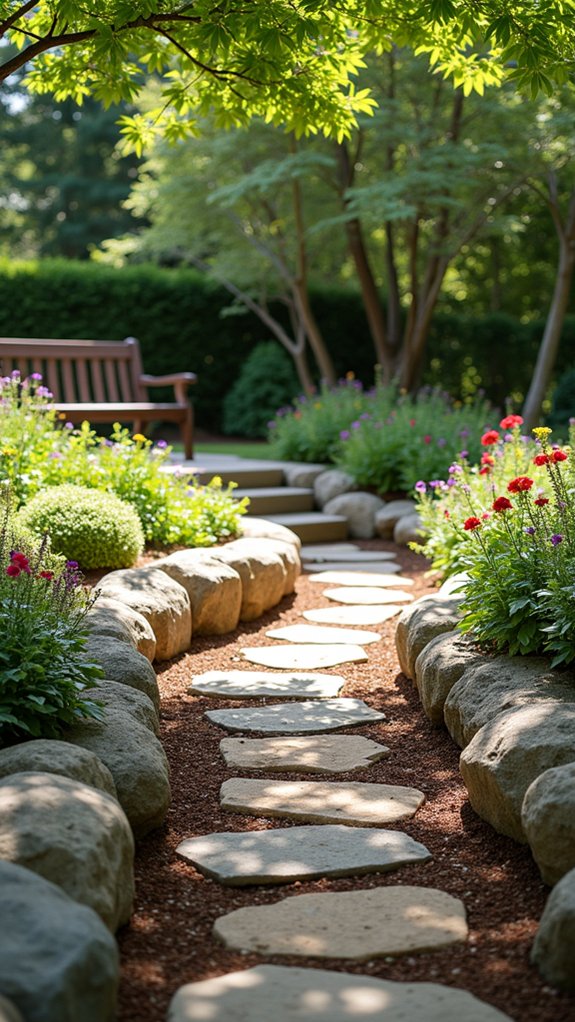 boulder walls define zones