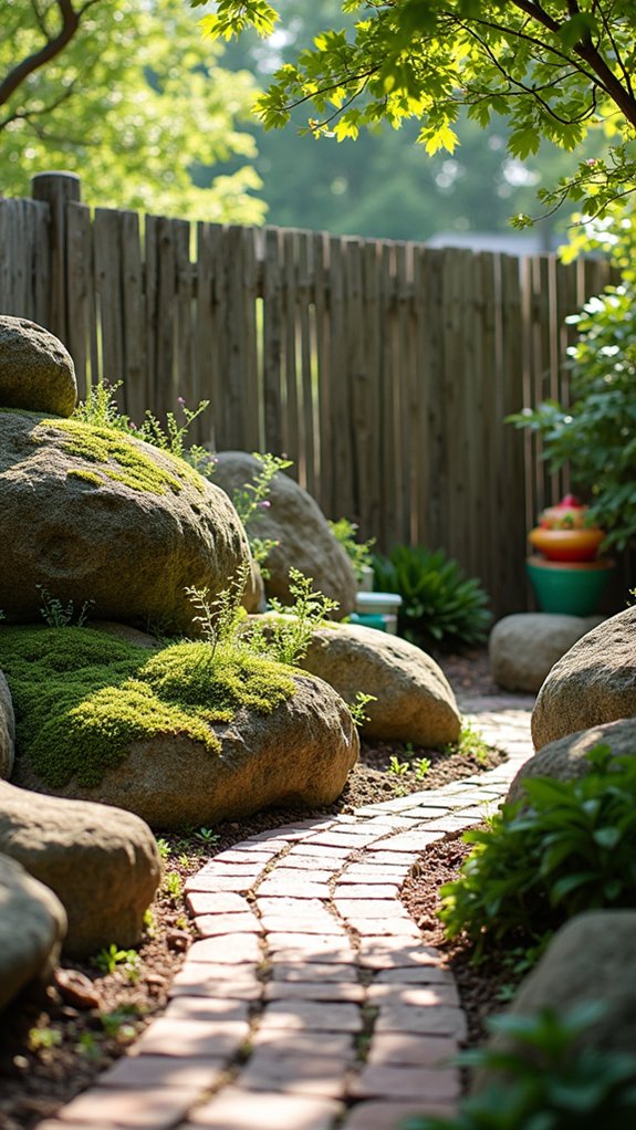 boulders as artistic focal points