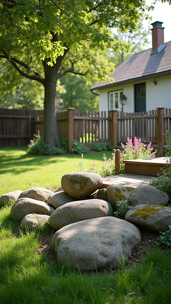 boulders create inviting landscapes