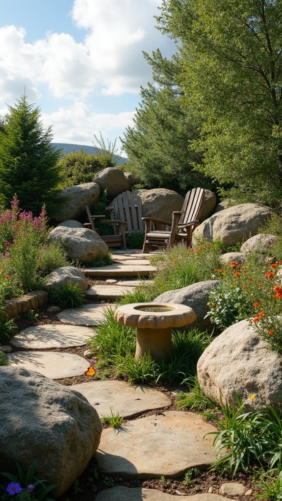 boulders create wildlife habitats