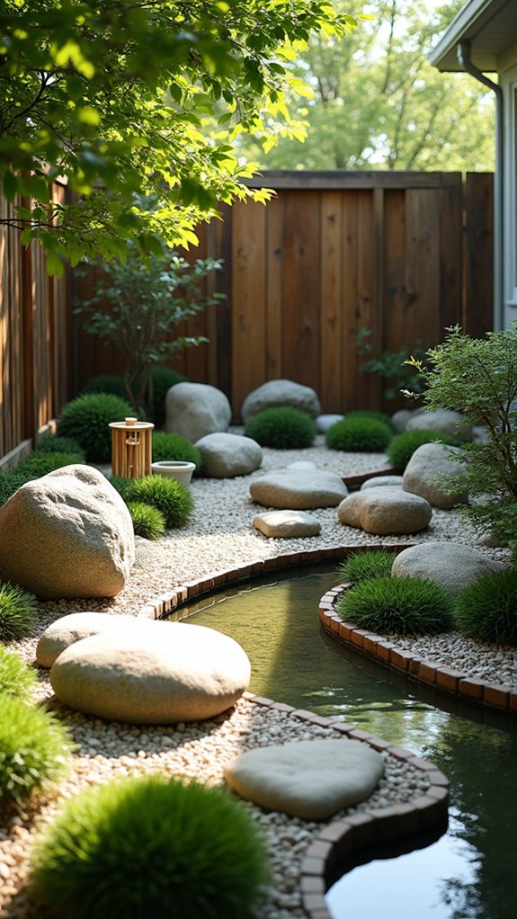 boulders create zen harmony